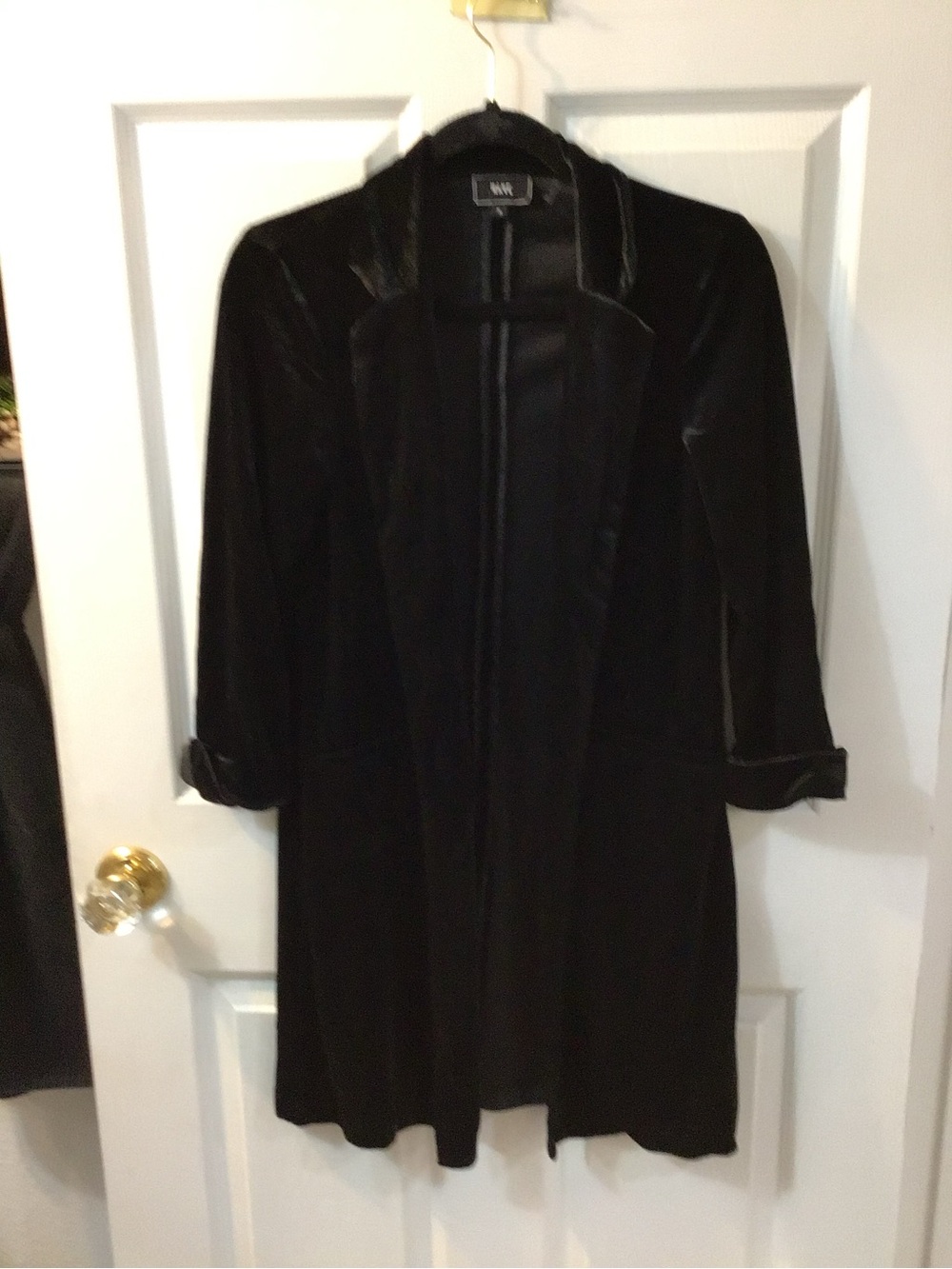 Have Black Velvet Open-Front Blazer Jacket